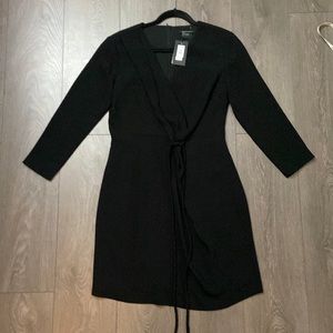 Armani Exchange Black Long Sleeve Dress